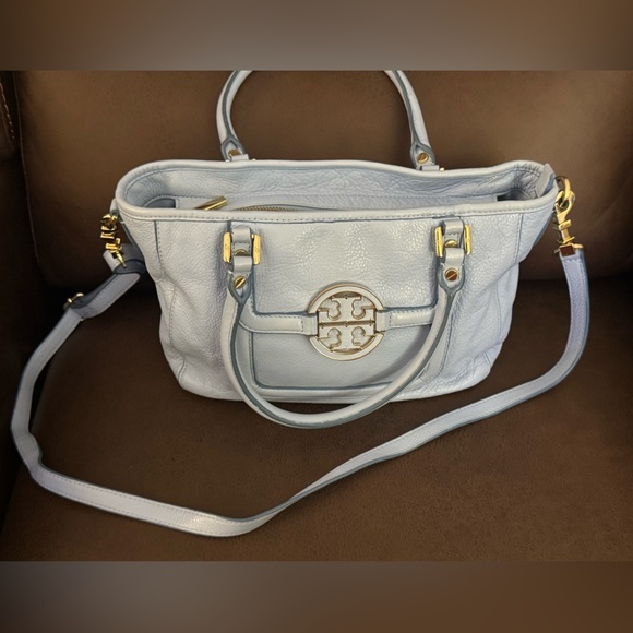 Tory Burch Blue Crossbody Bag with Gold Hardware - Picture 1 of 7
